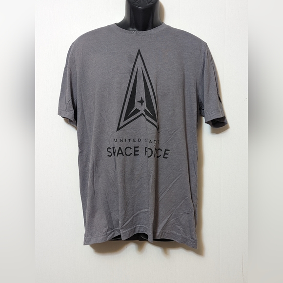 Men's The Shop US Space Force Military Logo T-shirt Gray Size XL - Picture 1 of 6